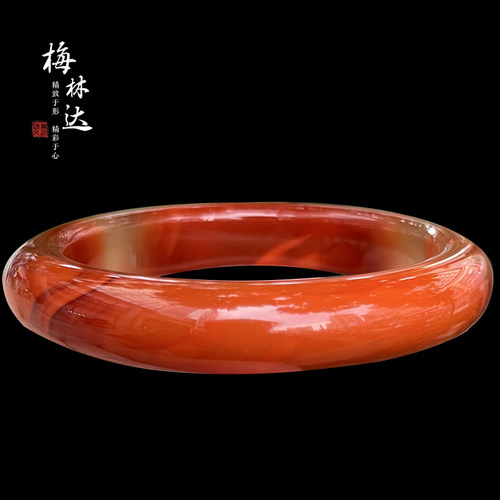 梅林达旗舰店天然南红玛瑙手镯