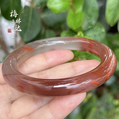 梅林达旗舰店天然南红玛瑙手镯