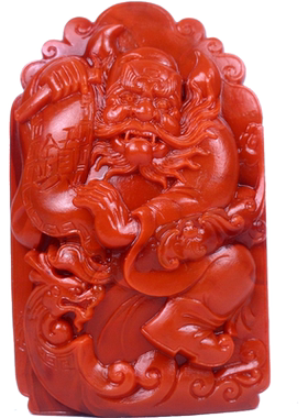 梅林达男女南红玛瑙钟馗吊坠