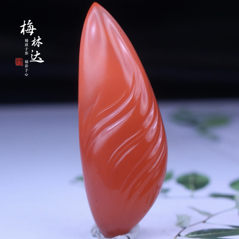 Melinda/梅林达【枫川】天然南红玛瑙吊坠苏工精雕随形玉石挂件女