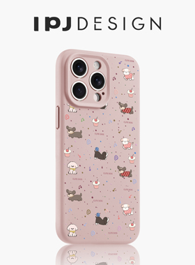 IPJ可爱少女粉ins风腊肠小狗手机壳17适用于iphone16promax苹果15PRO手机壳13文艺14套12硅胶防摔