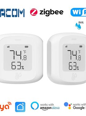 涂鸦智能wifi无线温湿度感应器温湿度传感器智能联动远程探测器