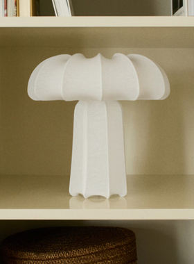 非一般独特白色弹力布蒜头个性小台灯客厅卧室民宿酒店软装室内灯