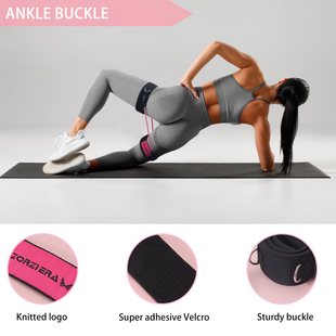 龙门架健身大腿扣腿部脚踝带拉伸阻力带练臀大腿绑带蜜桃臀拉力绳