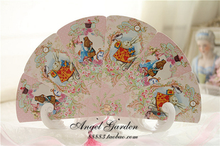 原创手扇lolita洛丽塔爱丽丝梦游仙境扇子童话复古摆件绿野仙踪