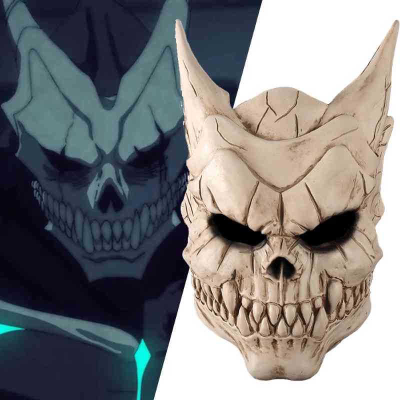 日漫怪兽8号全脸面具炫酷cosplay日比野卡夫卡头套Kaiju No8面罩