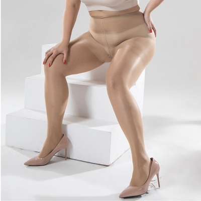 胖老婆丝袜40D高弹耐穿加肥加大玫瑰纹提花裤袜超不掉档大码丝袜