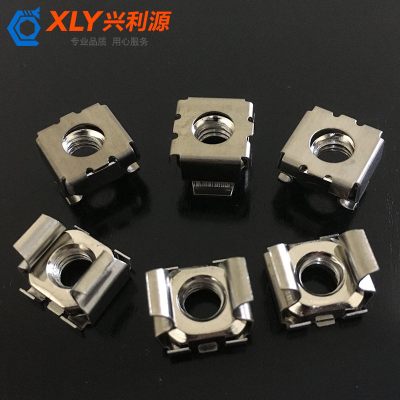 机柜螺丝卡扣螺母不锈钢卡式浮动螺母m5服务器层板螺丝机柜螺丝m6