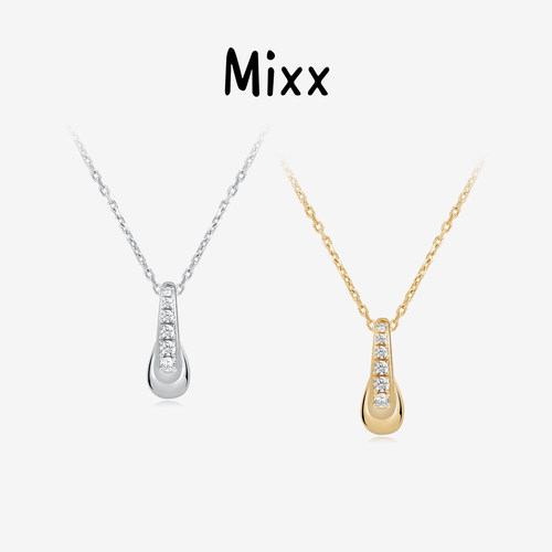 Mixx靡诗璀璨星S925银承光项链锁骨链通勤百搭高级感
