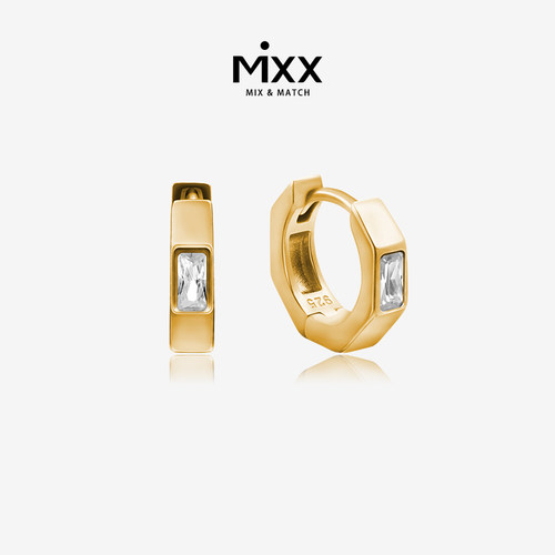 Mixx锆石高级INS风日常百搭耳圈