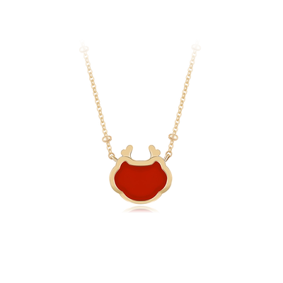 Mixx925银红玛瑙白贝项链