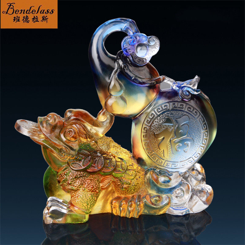 Banderas Lucky Cicada Three-legged Cai Toad  shop Reception Decoration The opening business affairs gift Customize Decorationin the Home accessories , Decoration  category - from Buy2taobao.com to provide professional Taobao agent buy service