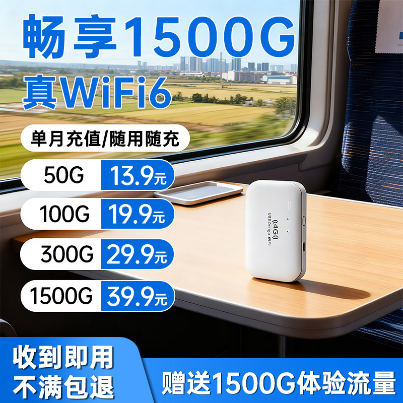 新讯网络2026新款随身wifi移动无线wifi智能无限速4g纯流量免插卡wilf宿舍租房车载宽带路由器家用便携上网5