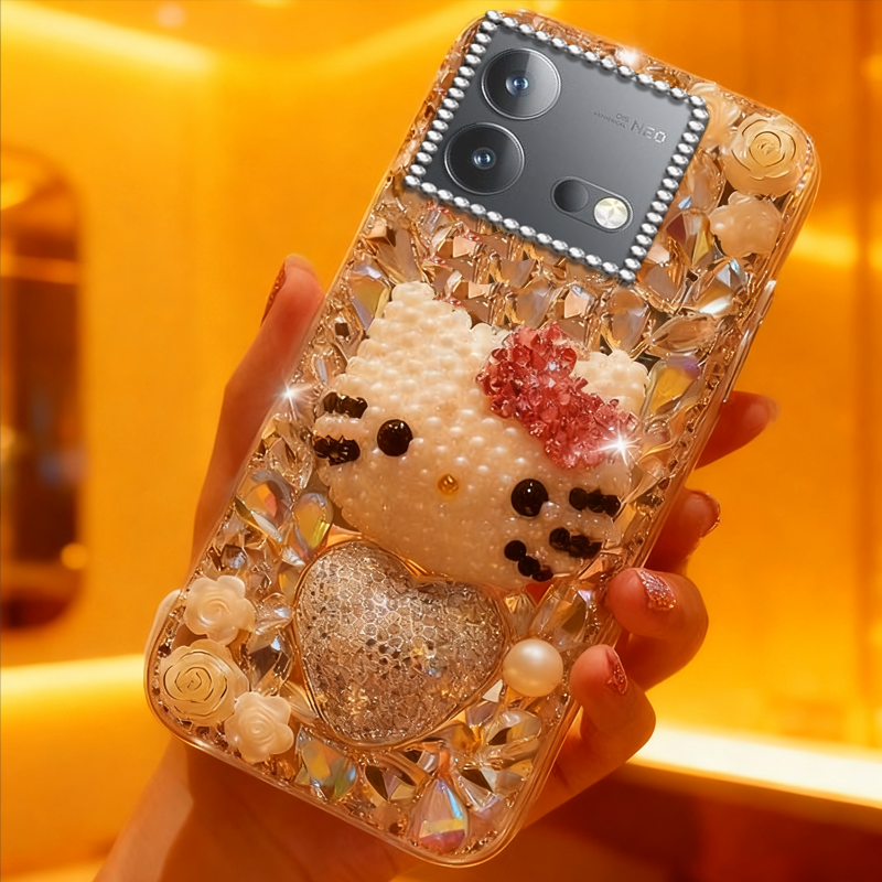 高端奢华镶钻手机壳，不掉钻，不发黄