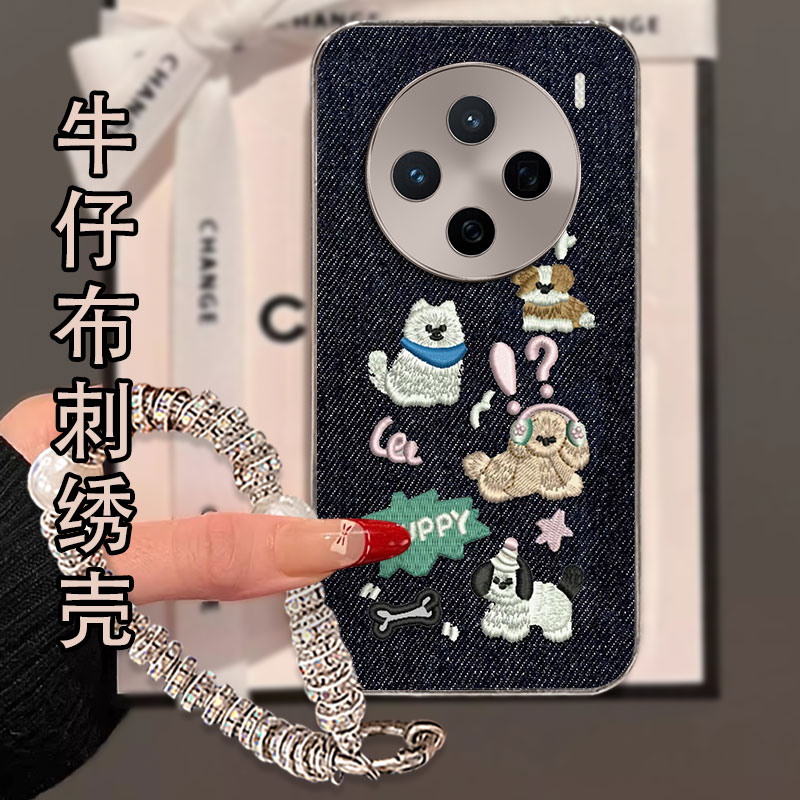 2026秋冬新品布艺牛仔刺绣，不掉色，不脱丝