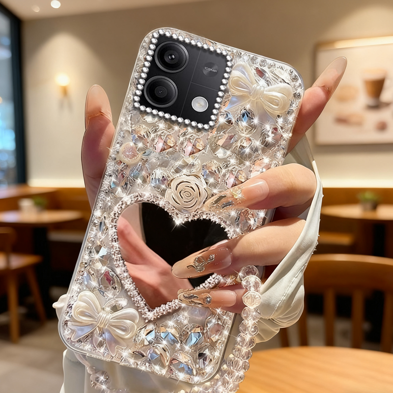 高端奢华镶钻手机壳，不掉钻，不发黄