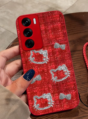 红色本命年布艺小香风适用Redmi红米Note15R手机壳喜庆14本命年9 4G/2026年11 秋冬12保护套13 结婚9喜庆10A