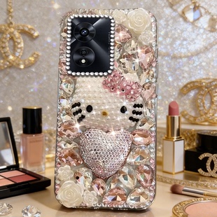 春秋爆款闪钻适用OPPOA97 5G手机壳女款a95奢华A55 透明A5x网红A6s卡通A2硅胶A98新品A53 爆款A5镶钻A1 满钻