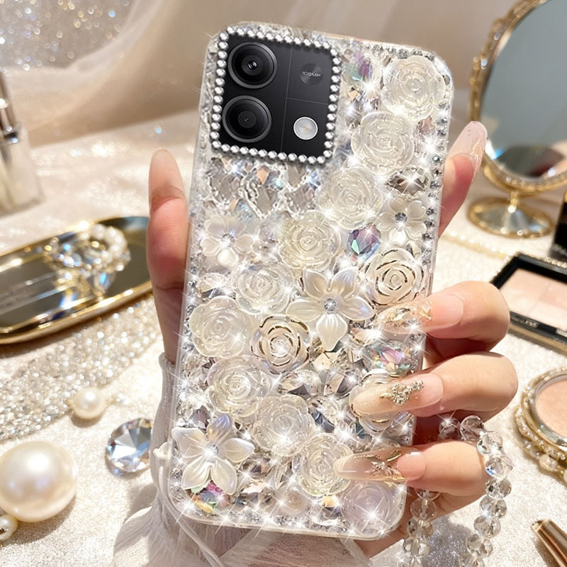 高端奢华镶钻手机壳，不掉钻，不发黄