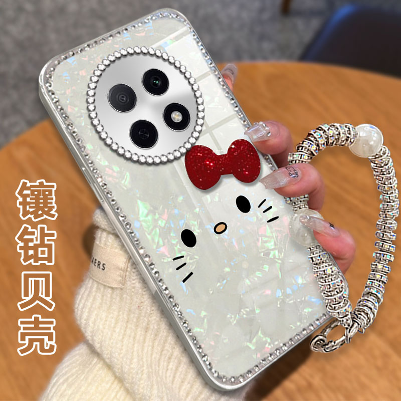 高级感电镀贝壳纹镶钻  不掉漆 不掉色