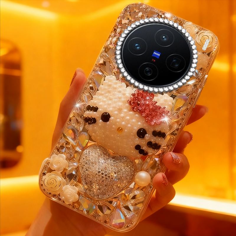 高端奢华镶钻手机壳，不掉钻，不发黄