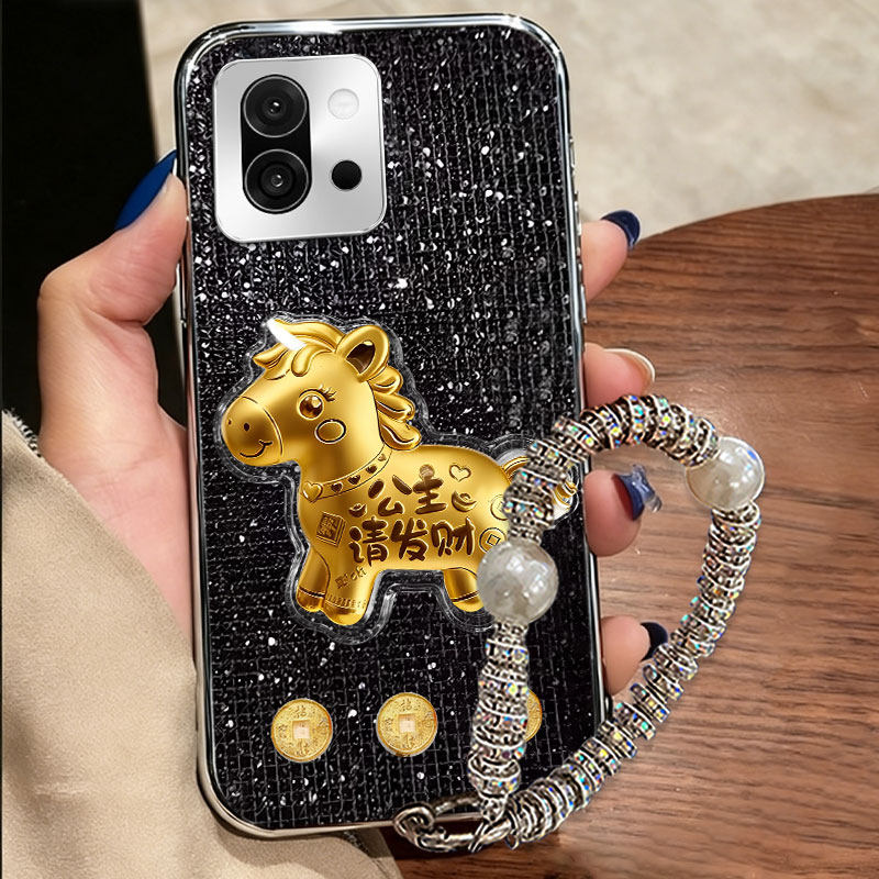 高级电镀光闪皮，全包防摔耐用，不掉色