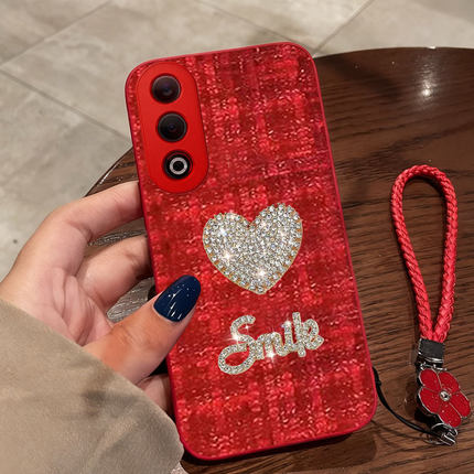 红色本命年布艺小香风适用OPPOK12手机壳本命年K13x春节K10保护套K13s/2026年K12x防摔K10喜庆K13Turbo冬天