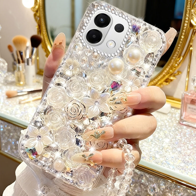 高端奢华镶钻手机壳，不掉钻，不发黄