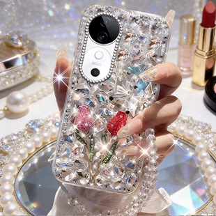 S9e新款 2026年X200s女款 X9满钻X100S外壳 镶钻适用vivoS19手机壳奢华S17上档次S20巨好看s12全包V27e 高级爆款