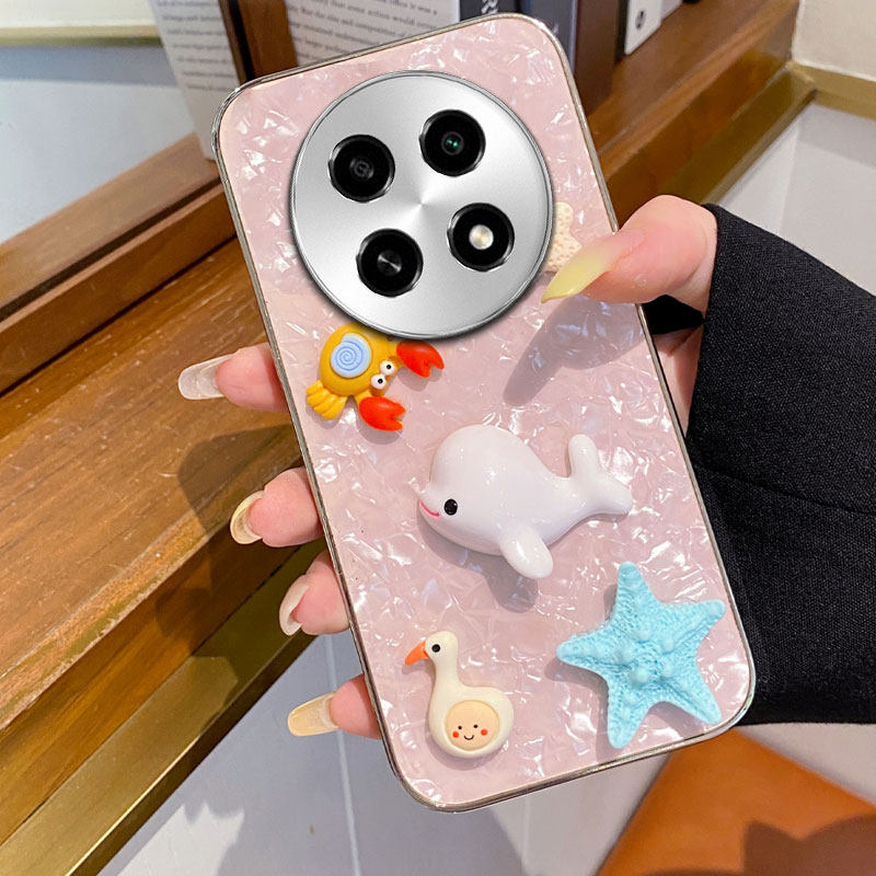 夏日小清新贝壳适用OPPOA2Pro手机壳/2026年K12s保护套A6s硅胶A3i新款A1x夏天10全包K9高级感K12巨好看K13s