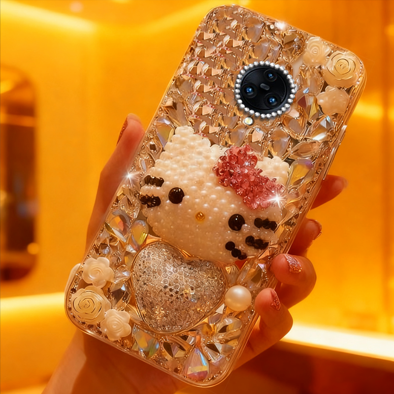 高端奢华镶钻手机壳，不掉钻，不发黄