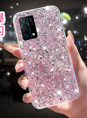 透明滴胶爆闪硅胶软壳适用oppok9x手机壳女款k9s/k9pro高级感k10活力版k7x/k5/k3/k1全包防摔opk网红a96/a93s