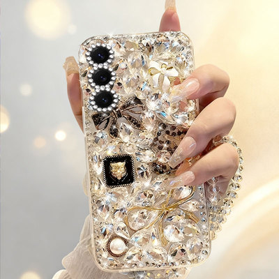 春节镶钻马年新款适用三星GalaxyS25手机壳网红A54 5G保护套A32 4G本命年A56 5G新款A82 5G满钻S22Plus新年款