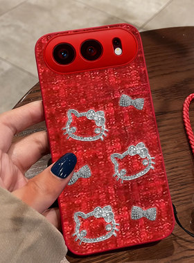 红色本命年布艺小香风适用vivoS50手机壳防摔S19/2026年S16e喜庆S30mini本命年S15e冬天S1喜庆T1春节V27名媛