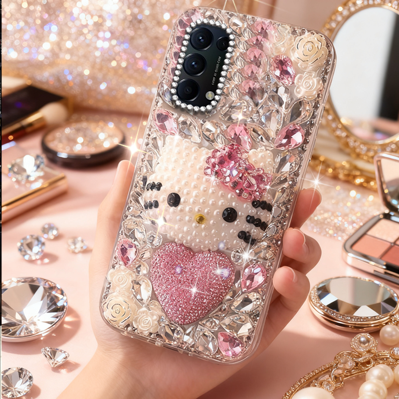 高端奢华镶钻手机壳，不掉钻，不发黄
