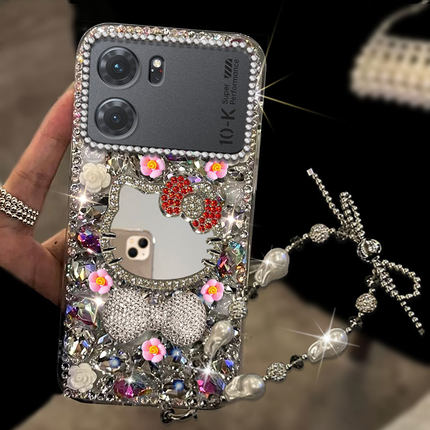 满钻奢华高级水钻适用OPPOK10手机壳新品Reno11小众k12s高级感k13Turbo/2025年7外壳K10全包k12x防摔13网红