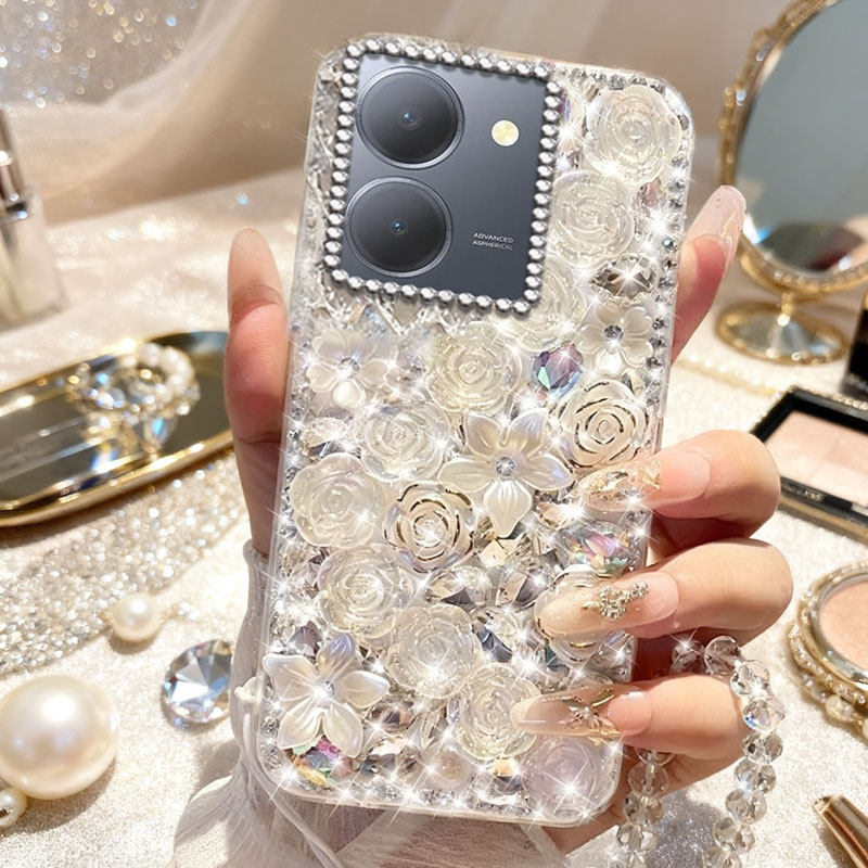 高端奢华镶钻手机壳，不掉钻，不发黄