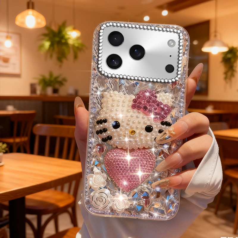 高端奢华镶钻手机壳，不掉钻，不发黄