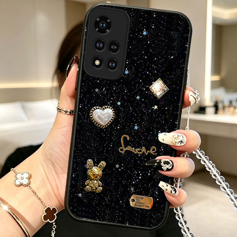 暗黑高级感细闪适用Redmi红米Note11 5G手机壳秋17PRO全包10保护套13+防摔K100max外壳14羊年15小众12女款14