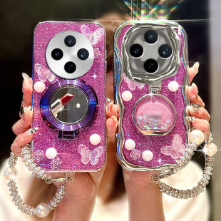 X90 紫色爆闪带支架适用vivoX200s手机壳女款 Y35 全包Y78 外壳X23防摔S18简约X30水钻S16PRO高级感Y76S新款