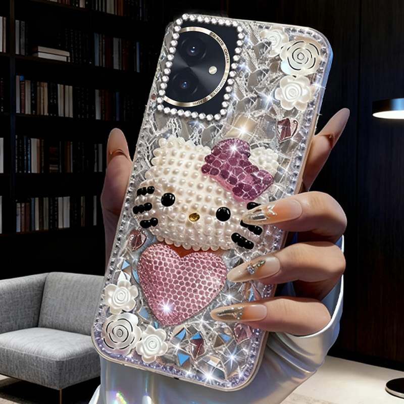 高端奢华镶钻手机壳，不掉钻，不发黄
