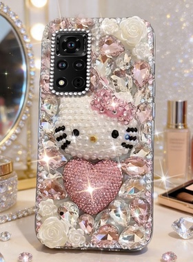 奢华闪钻春夏爆款适用荣耀V40手机壳/2026年30PRO+卡通9x满钻60M新品V30保护套60A网红8x镶钻50Plus马年30s