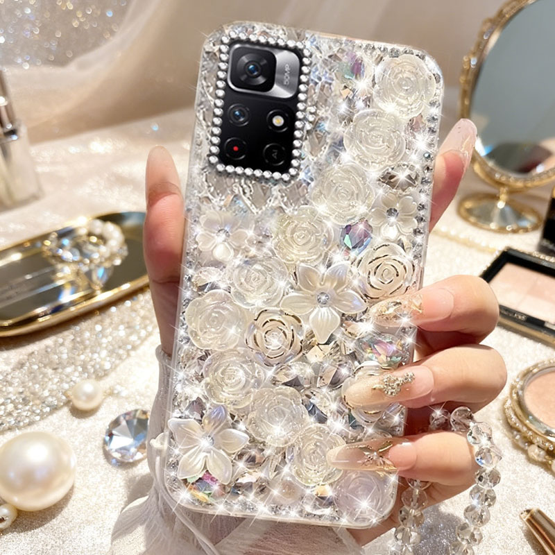 高端奢华镶钻手机壳，不掉钻，不发黄