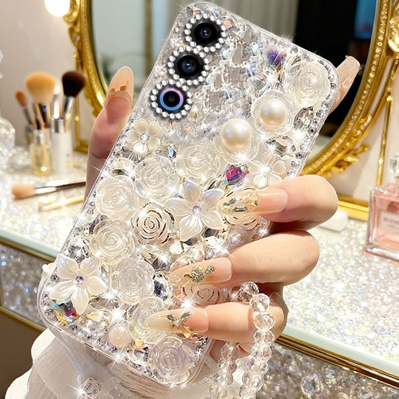 高端奢华镶钻手机壳，不掉钻，不发黄