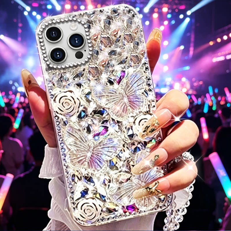 超好看满钻奢华适用苹果iPhone16promax手机壳高级感14Plus保护套6s外壳14Pro全包16硅胶13透明12Pro新款12