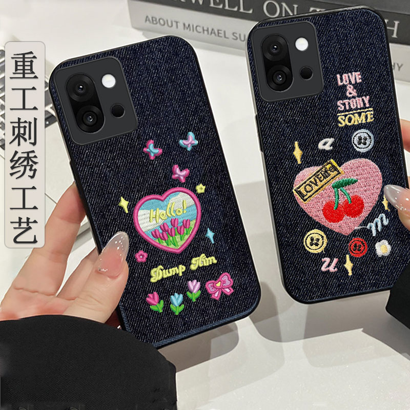 2026新款秋冬牛仔刺绣，不脱丝，不掉色