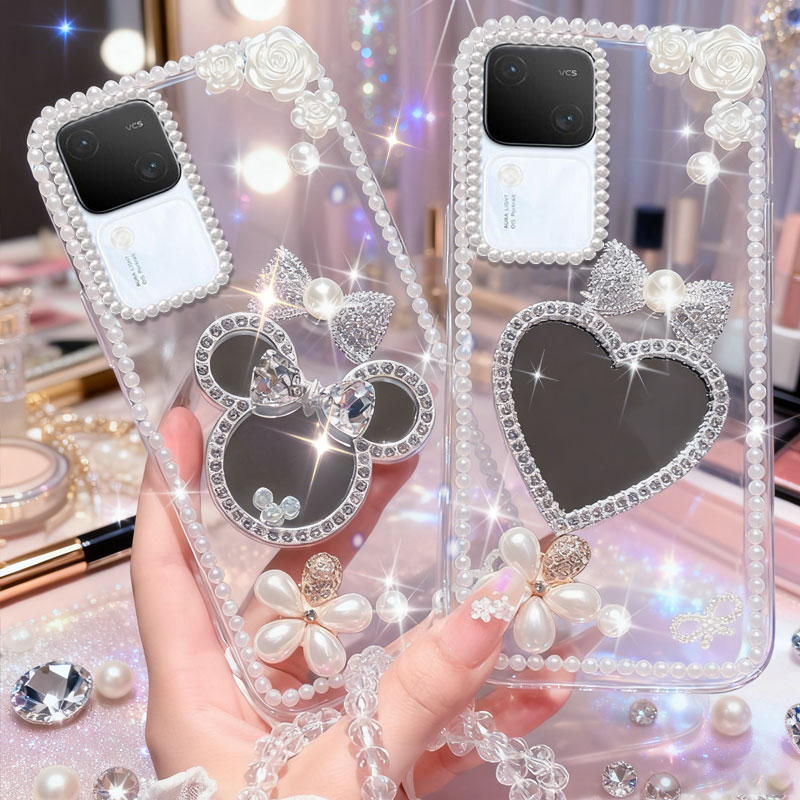 高端奢华镶钻手机壳，不掉钻，不发黄