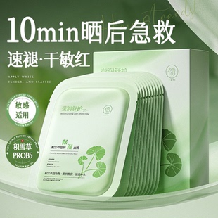 积雪草b5面膜补水美白去黄气暗沉提亮晒后修复男女正品官方旗舰店