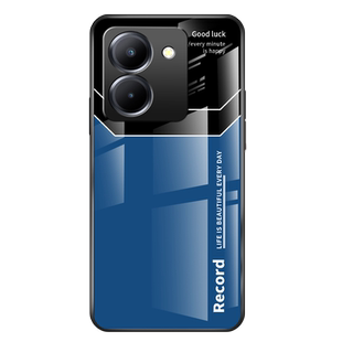 适用vivoy78t手机壳新年y78m简约高级潮牌字母玻璃硬壳y78+保护套新款y78全包防摔软壳VIVO男款创意网红外壳