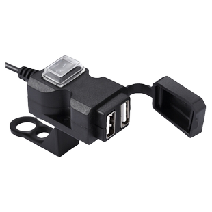 电动摩托车手机充电器改装12v24v48v72v电瓶转5vUSB接口防水快充